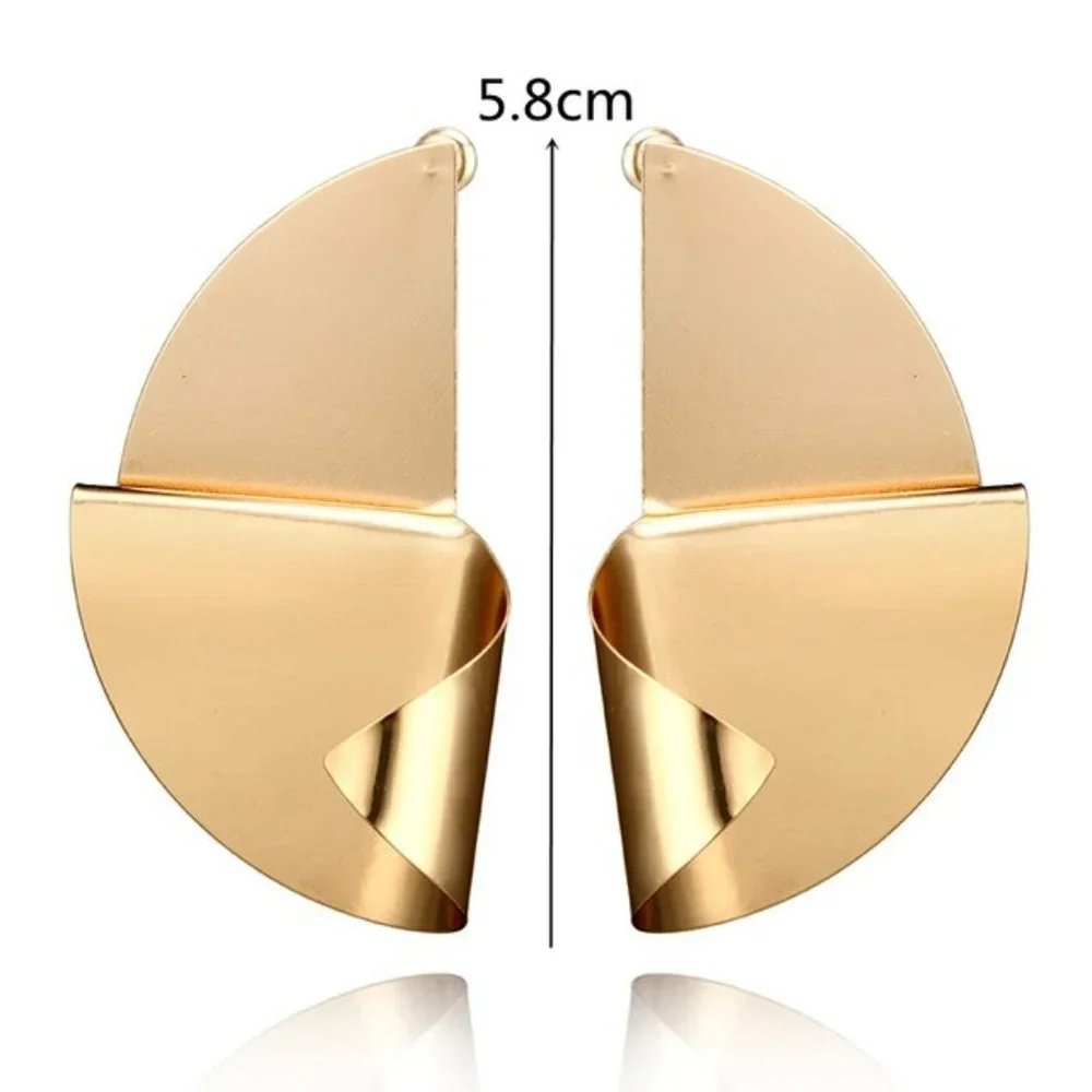 Earrings Women Geometric Shape Bohemian Hoop Drop Cute Trendy Jewelry - Picture 2 of 7